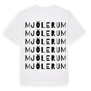 Mjölerum ordlek t-shirt – ekologisk bomull t-shirt från Pinshirt