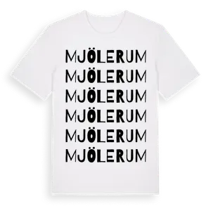 Mjölerum ordlek t-shirt – ekologisk bomull t-shirt från Pinshirt