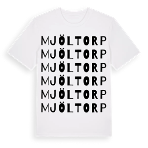 Mjöltorp ordlek t-shirt – ekologisk bomull t-shirt från Pinshirt