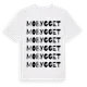 White t-shirt med Mobygget ordlek t-shirt