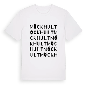Möckhult ordlek t-shirt – ekologisk bomull t-shirt från Pinshirt