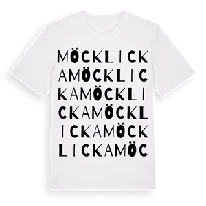 Möcklicka ordlek t-shirt – ekologisk bomull t-shirt från Pinshirt