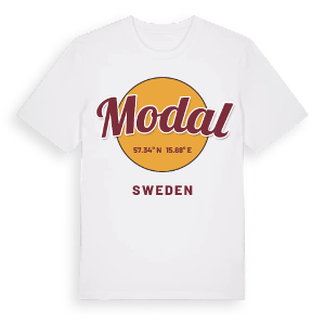 Modal cirkel t-shirt – ekologisk bomull t-shirt från Pinshirt