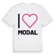 Jag älskar Modal t-shirt stort tryck