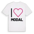 Jag älskar Modal t-shirt stort tryck