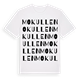 White t-shirt med Mokullen ordlek t-shirt