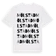 White t-shirt med Mölstad ordlek t-shirt
