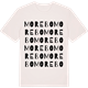 Vintage White t-shirt med Morebo ordlek t-shirt
