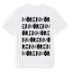 White t-shirt med Mören ordlek t-shirt