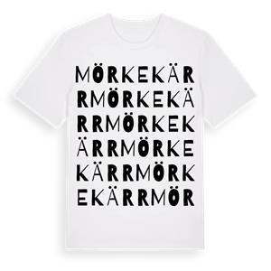 Mörkekärr ordlek t-shirt – ekologisk bomull t-shirt från Pinshirt