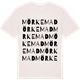 Vintage White t-shirt med Mörkemad ordlek t-shirt