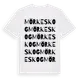 White t-shirt med Mörkeskog ordlek t-shirt