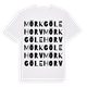 Mörkgölehorv ordlek t-shirt