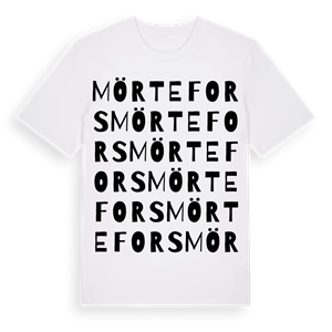 Mörtefors ordlek t-shirt – ekologisk bomull t-shirt från Pinshirt
