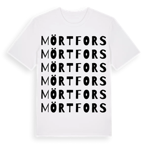 Mörtfors ordlek t-shirt – ekologisk bomull t-shirt från Pinshirt