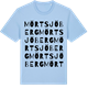 Blue Soul t-shirt med Mörtsjöberg ordlek t-shirt