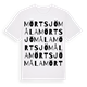 Mörtsjömåla ordlek t-shirt