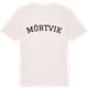 Vintage White t-shirt med Mörtvik böjd t-shirt