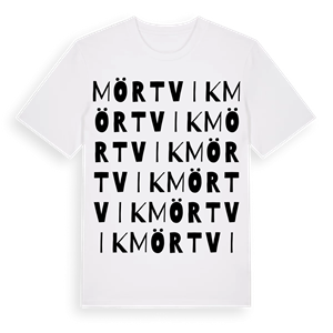 Mörtvik ordlek t-shirt – ekologisk bomull t-shirt från Pinshirt