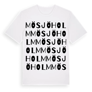 Mösjöholm ordlek t-shirt – ekologisk bomull t-shirt från Pinshirt