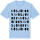 Blue Soul t-shirt med Mösjöhorva ordlek t-shirt