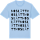 Blue Soul t-shirt med Moslätt ordlek t-shirt
