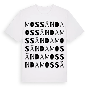 Mossända ordlek t-shirt – ekologisk bomull t-shirt från Pinshirt