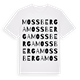 White t-shirt med Mossberga ordlek t-shirt