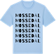 Blue Soul t-shirt med Mossedal ordlek t-shirt