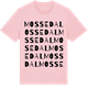Pink Cotton t-shirt med Mossedal ordlek t-shirt