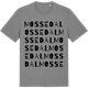 Mid Heather Gray t-shirt med Mossedal ordlek t-shirt