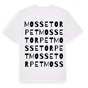 Mossetorpet ordlek t-shirt – ekologisk bomull t-shirt från Pinshirt