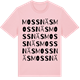 Pink Cotton t-shirt med Mossnäs ordlek t-shirt
