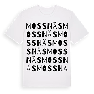 Mossnäs ordlek t-shirt – ekologisk bomull t-shirt från Pinshirt
