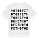 White t-shirt med Motorpet ordlek t-shirt