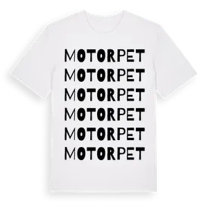 Motorpet ordlek t-shirt – ekologisk bomull t-shirt från Pinshirt