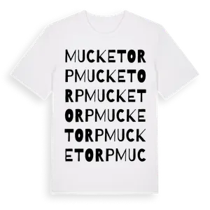 Mucketorp ordlek t-shirt – ekologisk bomull t-shirt från Pinshirt