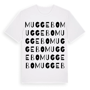 Muggebo ordlek t-shirt – ekologisk bomull t-shirt från Pinshirt