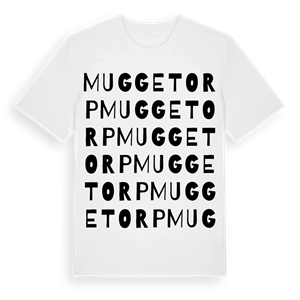 Muggetorp ordlek t-shirt – ekologisk bomull t-shirt från Pinshirt