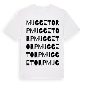 Muggetorp ordlek t-shirt – ekologisk bomull t-shirt från Pinshirt