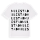 White t-shirt med Mulestad ordlek t-shirt