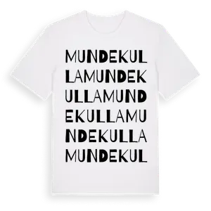 Mundekulla ordlek t-shirt – ekologisk bomull t-shirt från Pinshirt