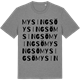 Mid Heather Gray t-shirt med Mysingsö ordlek t-shirt