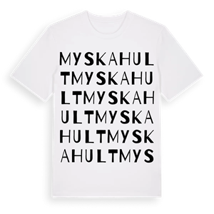 Myskahult ordlek t-shirt – ekologisk bomull t-shirt från Pinshirt