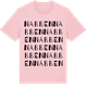 Pink Cotton t-shirt med Nabben ordlek t-shirt