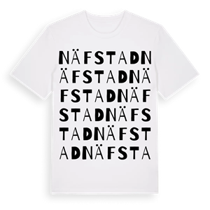 Näfstad ordlek t-shirt – ekologisk bomull t-shirt från Pinshirt
