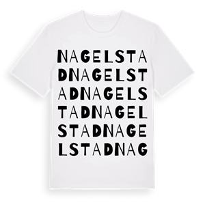 Nagelstad ordlek t-shirt – ekologisk bomull t-shirt från Pinshirt