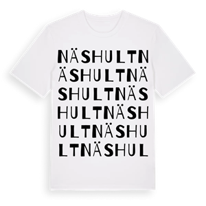 Näshult ordlek t-shirt – ekologisk bomull t-shirt från Pinshirt