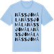 Blue Soul t-shirt med Nässjömåla ordlek t-shirt