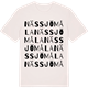 Vintage White t-shirt med Nässjömåla ordlek t-shirt
